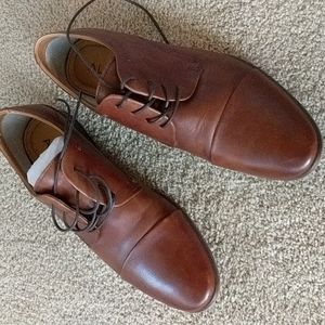 Aldo size 9.5 brown leather dress shoes/ bluchers/ oxfords